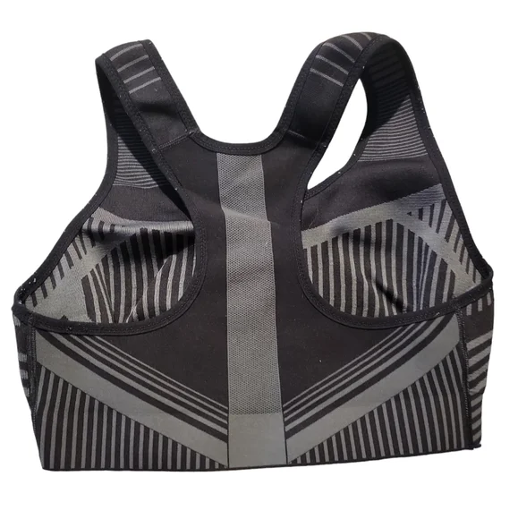 Nike Fenom Sports bra black/gray stretchy thick - Picture 2 of 4